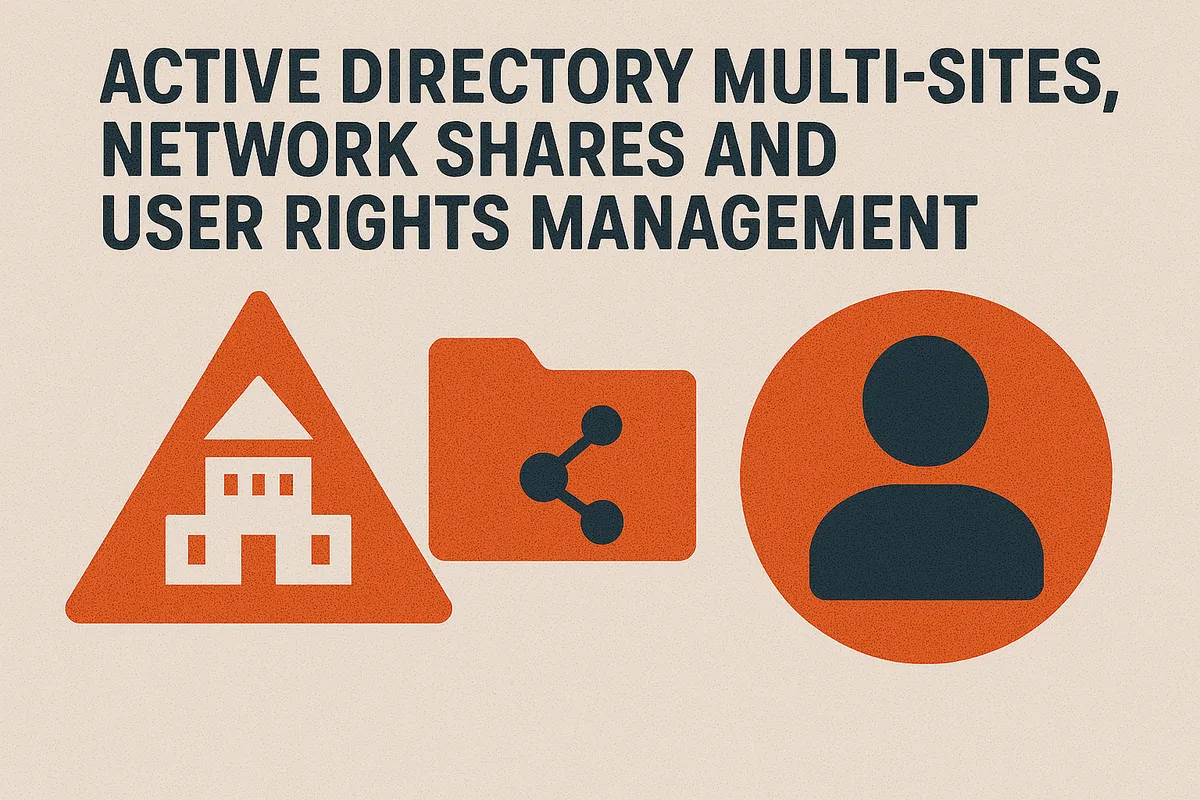 Active Directory multi-sites, partages réseau et gestion des droits utilisateurs